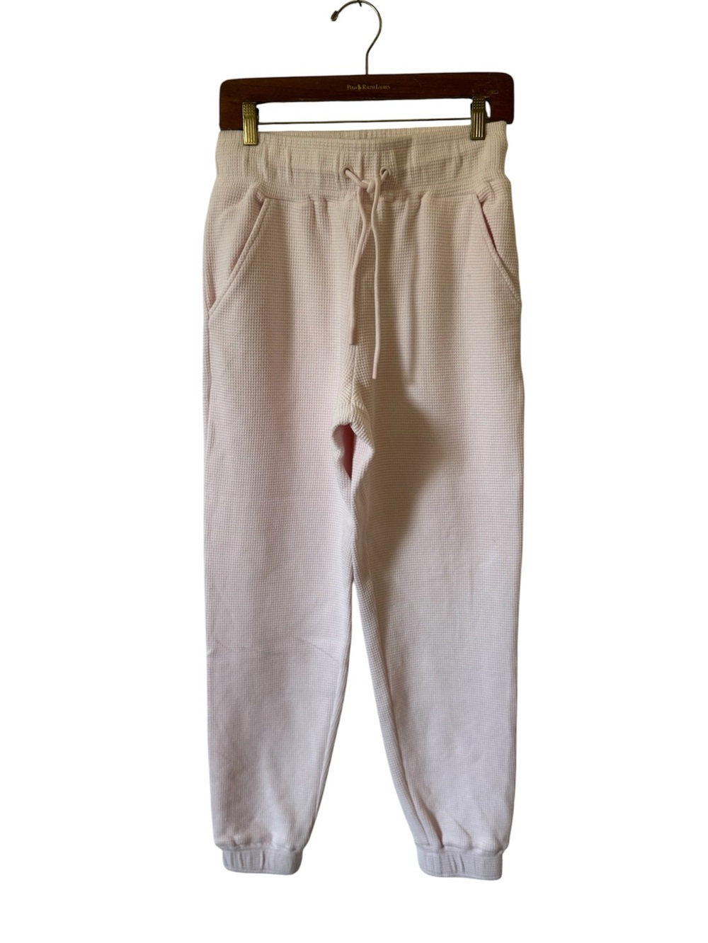 Negative Underwear Waffle Knit Jogger Pants Pastel Puff Pink Womens Medium NWT - Picture 4 of 10